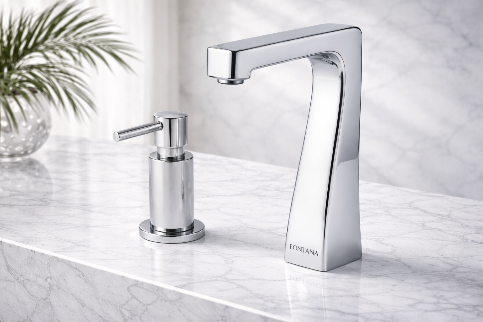 Contemporary commercial interior with coordinated modern finishes and clean design lines