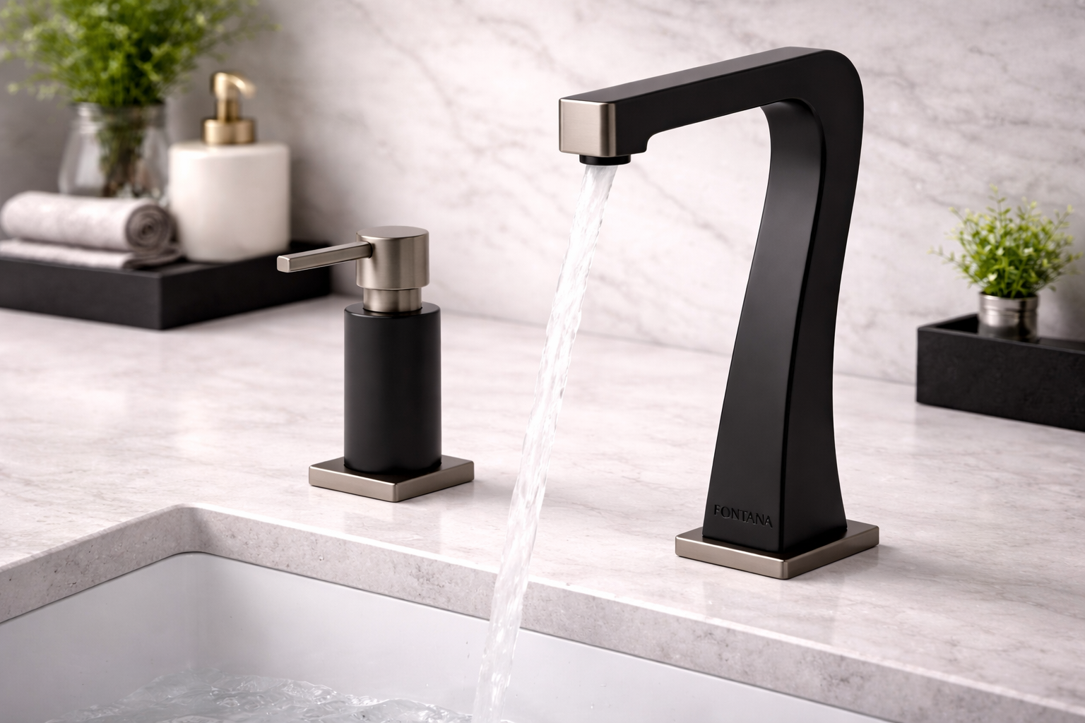 Eco-conscious commercial building symbolizing sustainability and water-saving solutions