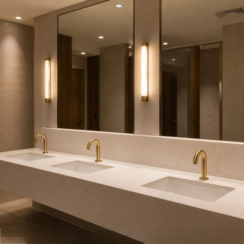 Fontana Manor Column Collection Antique Brass faucet