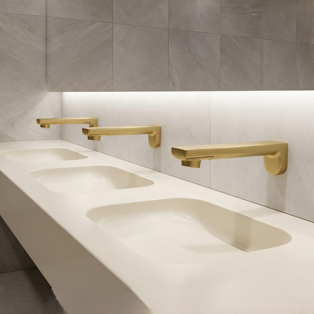 Commercial faucet design detail