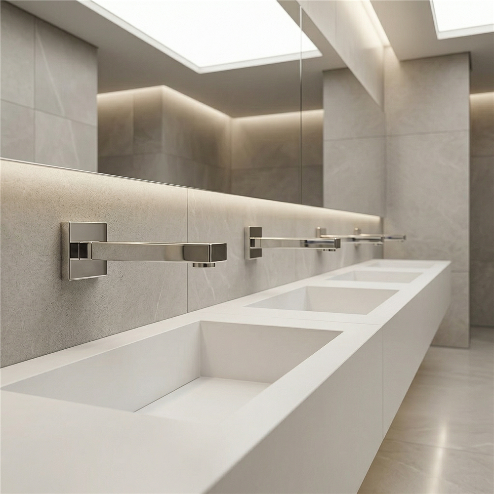 Commercial faucet code and standards for public restroom design